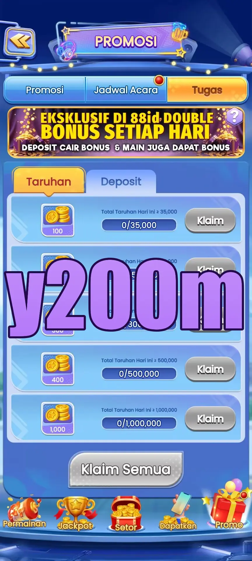 y200m Tangkapan Layar Resmi APK